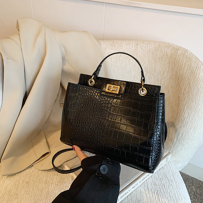 Women Hand Bags For Office - Aidrani Women Crocodile Print Top Handle
