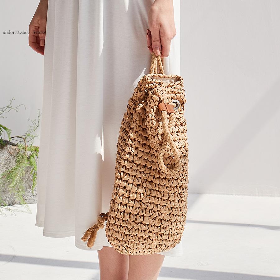 Handmade Drawstring Beach Shou - đánh giá và giá Women'S Raffia Bags
