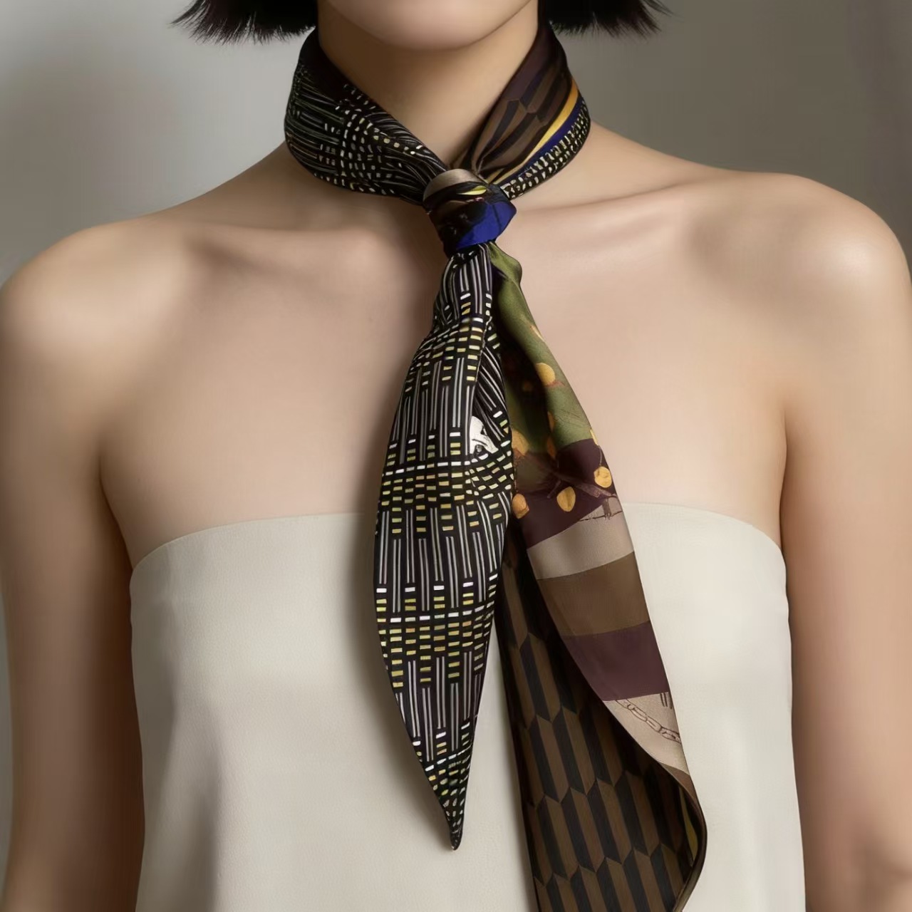 Luxury Print Long Hair Ribbon  - đánh giá và giá Women Bags On Sale