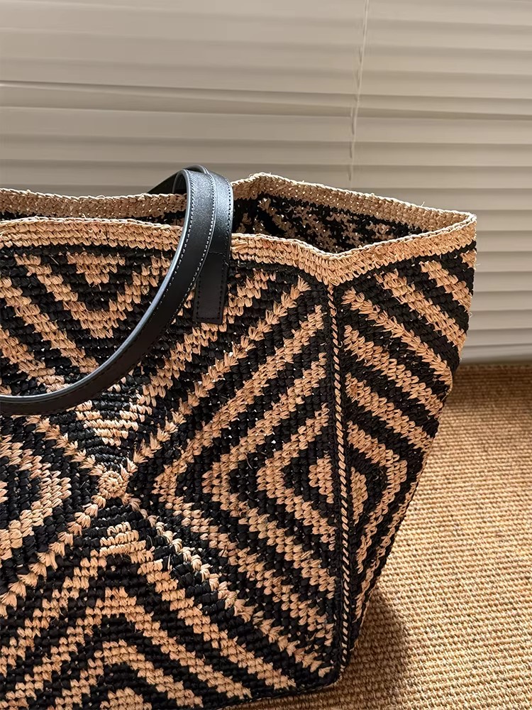 Oversized Large Raffia Straw T - đánh giá và giá Women'S Raffia Bags