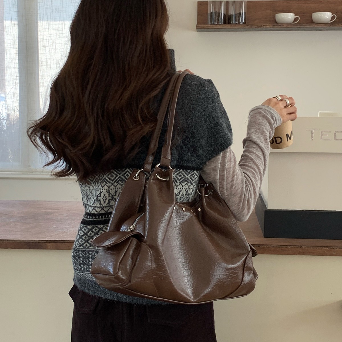 Casual Rivet Women Handbags Bi - đánh giá và giá Women Hand Bags For Office