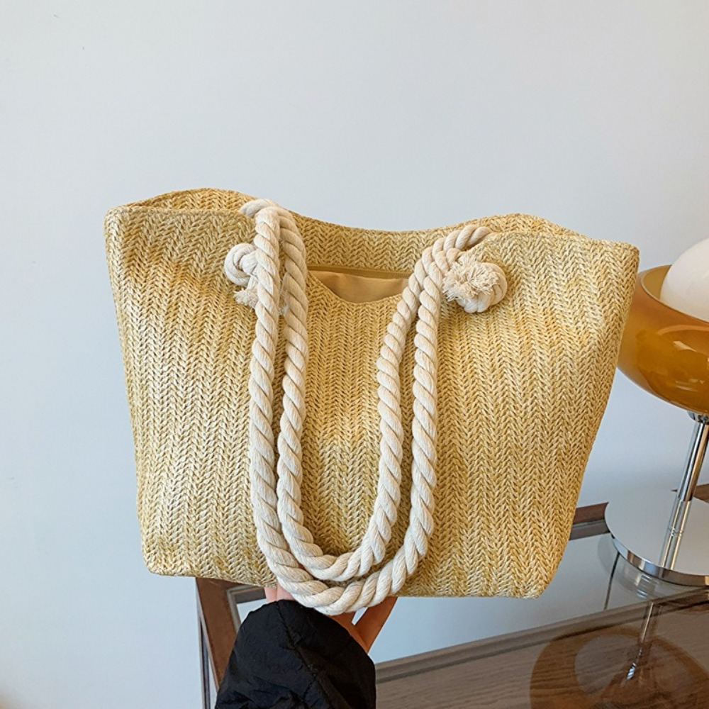 New Summer Beach Tote Bag Larg - đánh giá và giá Women'S Raffia Bags