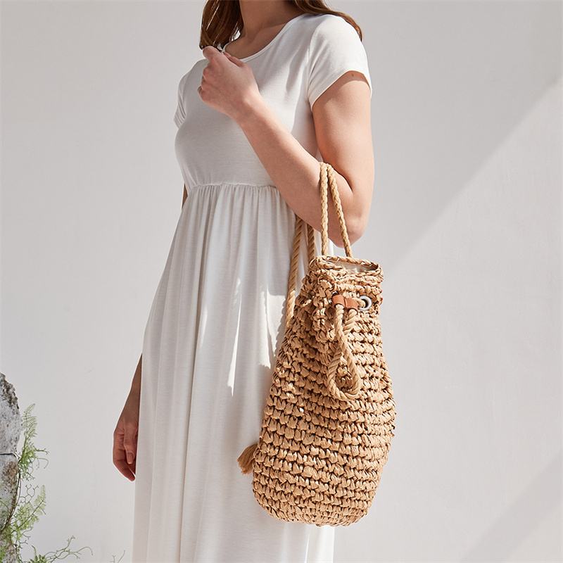 2023 Summer Casual Straw Backp - đánh giá và giá Women'S Raffia Bags