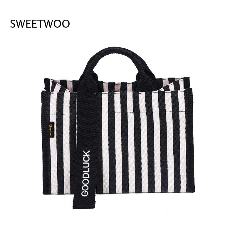 2026 Vertical Stripe Canvas Sm - đánh giá và giá Women Hand Bags For Office