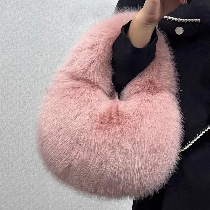 Fashion Soft Plush Half Moon B - đánh giá và giá Women Bags On Sale
