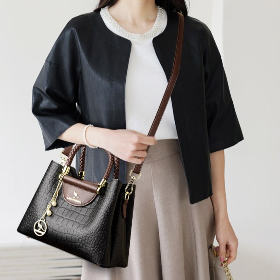 Woven Handle Genuine Brand Hig - đánh giá và giá Women Bags Branded
