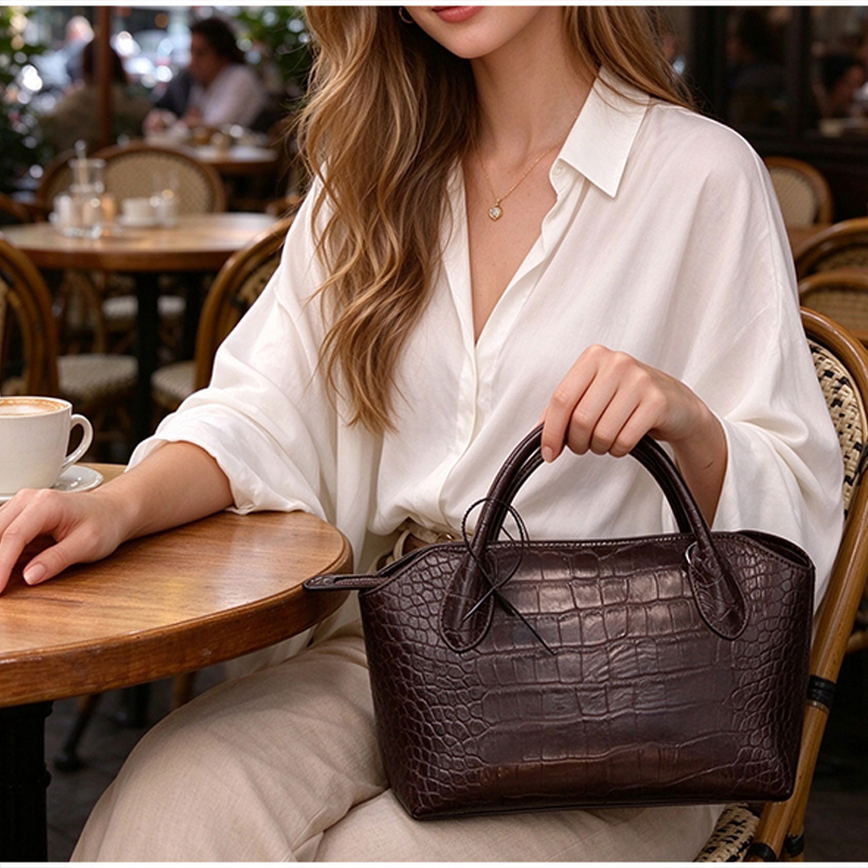 Luxury Women Croc Pattern Top  - đánh giá và giá Women Hand Bags For Office