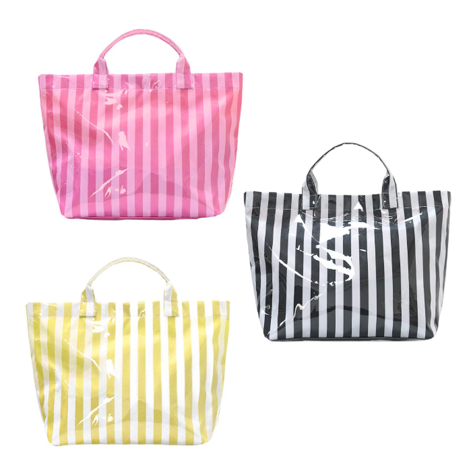 Large Striped Waterproof Tote  - đánh giá và giá Women'S Bags Handbags